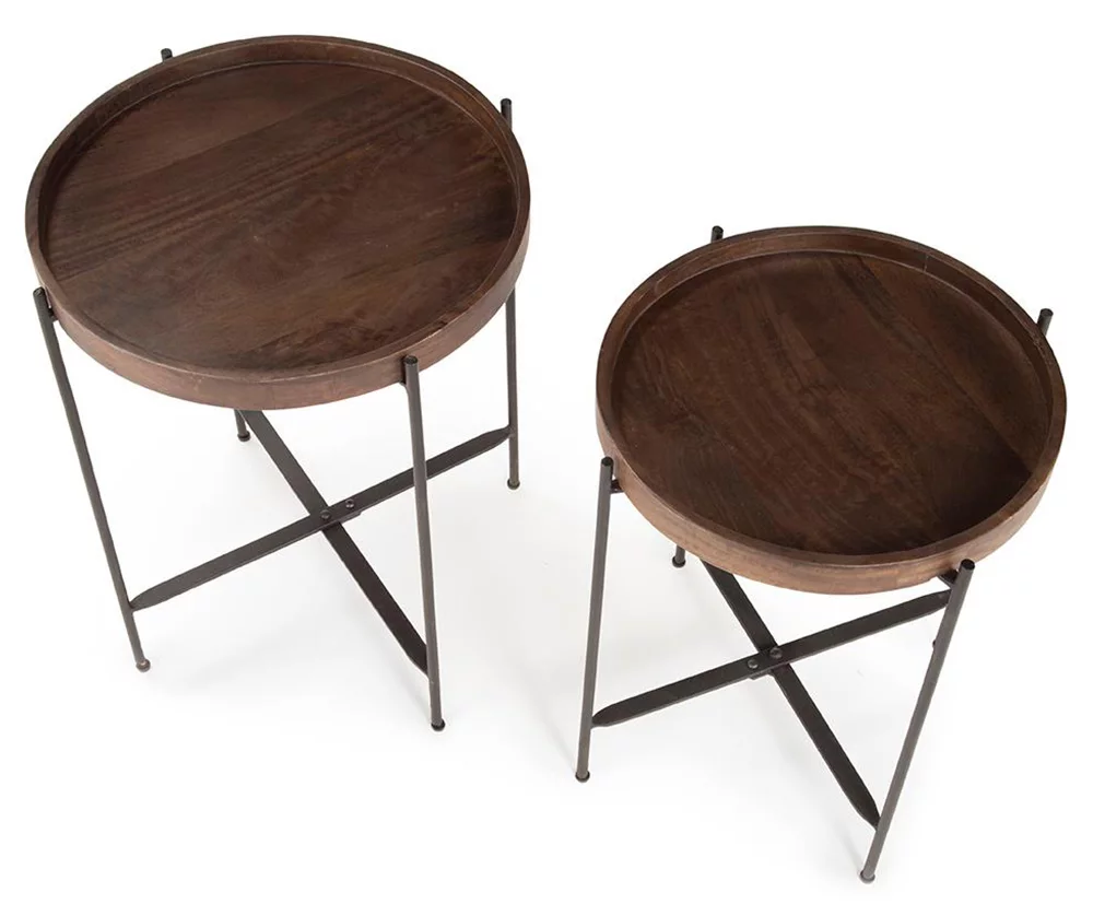 Capri Round Accent Tables, 2-Pack Capri Round Accent Tables, 2-Pack -Home Furniture Store 810422915 2