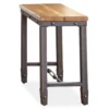 Ashford Wood & Metal Chairside End Table -Home Furniture Store 810422924 2