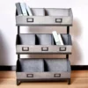 Galvanized Metal 3-Tier Storage Shelf -Home Furniture Store 810450734 1