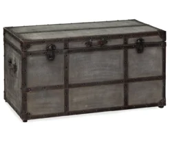 Amsel Gray Storage Trunk -Home Furniture Store 810458018 4