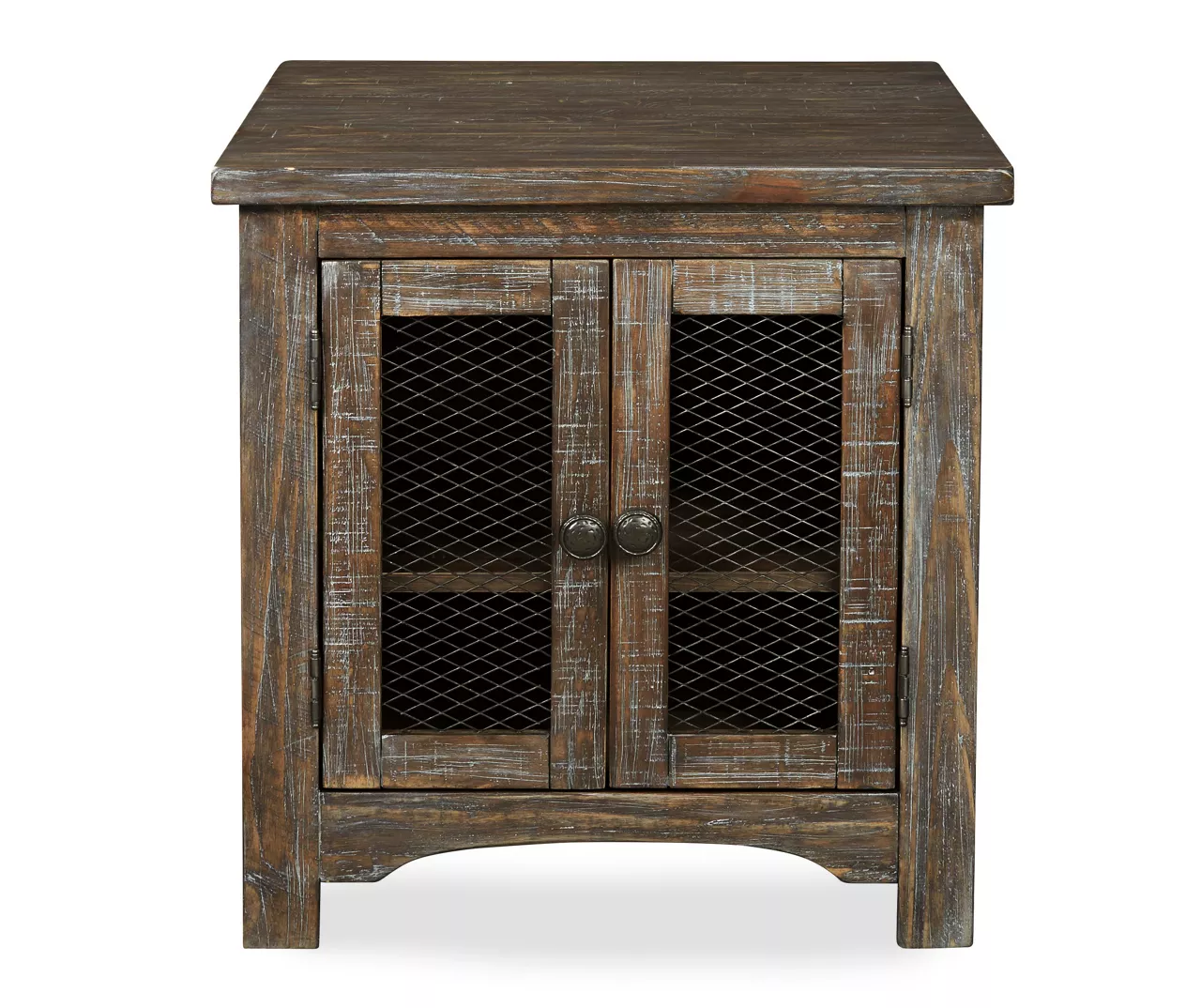 Danell Ridge Brown 2-Door End Table Danell Ridge Brown 2-Door End Table -Home Furniture Store 810458197 1