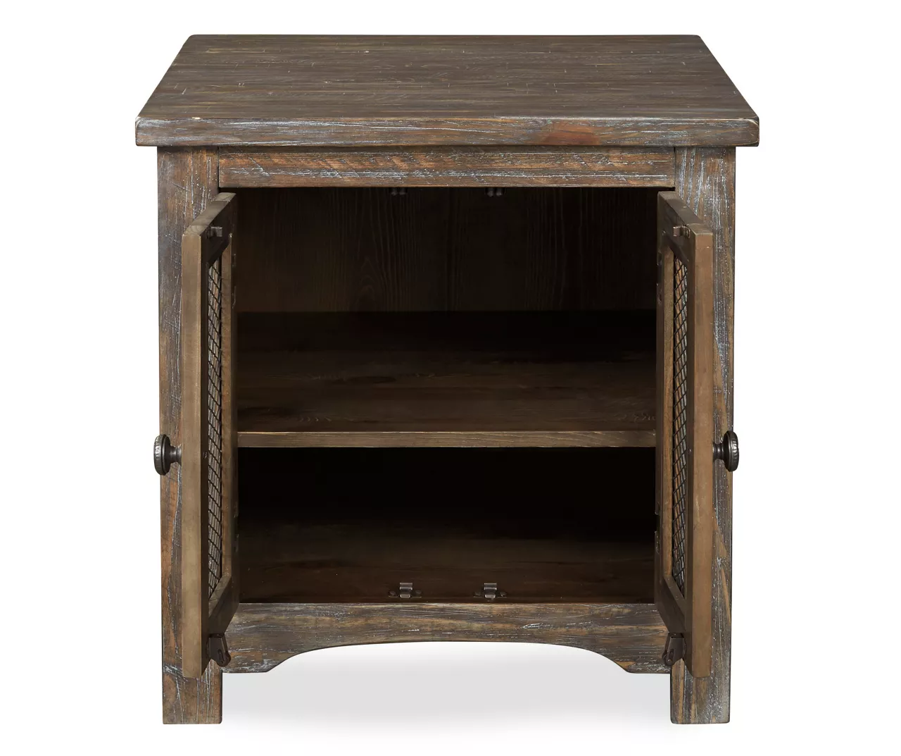 Danell Ridge Brown 2-Door End Table Danell Ridge Brown 2-Door End Table -Home Furniture Store 810458197 3