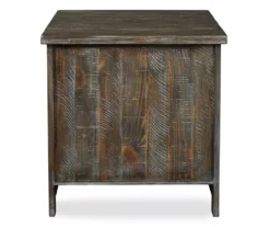 Danell Ridge Brown 2-Door End Table 6 Danell Ridge Brown 2-Door End Table -Home Furniture Store 810458197 5