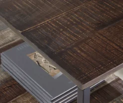 Lamoney Gray, White & Brown Slat Console Table -Home Furniture Store 810458257 4