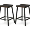 Rustic Backless Barstools, 2-Pack -Home Furniture Store 810459993