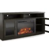 63" Rollins Espresso Electric Fireplace Console -Home Furniture Store 810464962 3