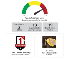 63" Rollins Espresso Electric Fireplace Console -Home Furniture Store 810464962 6