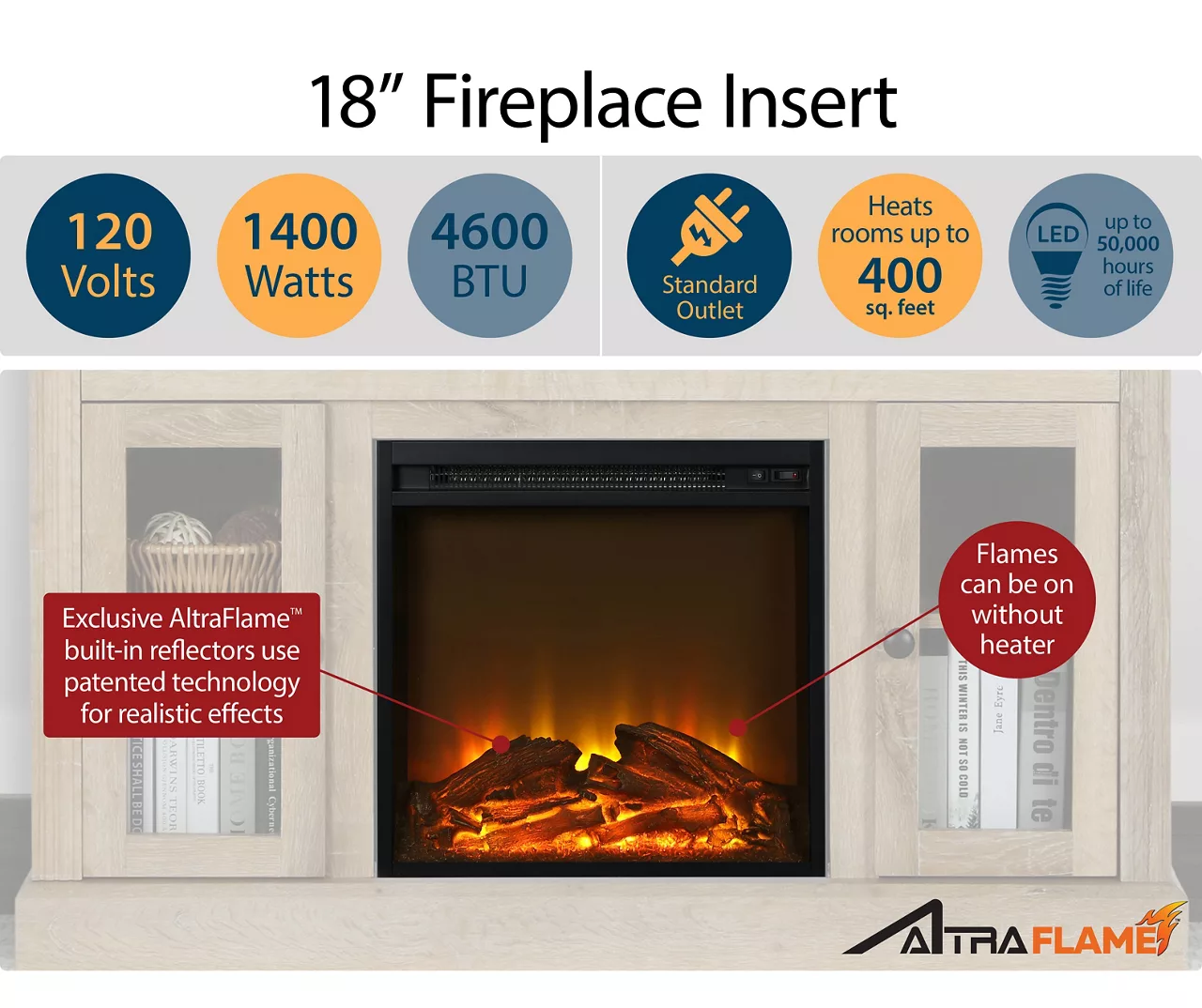 47" Grandcastle Espresso Electric Fireplace Console 47" Grandcastle Espresso Electric Fireplace Console -Home Furniture Store 810464966 A0 4