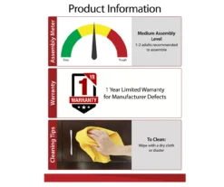 Ameriwood 47" Grandcastle Electric Fireplace Console -Home Furniture Store 810464997 6