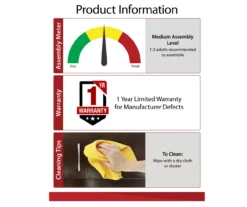 Ameriwood 47" Grandcastle Electric Fireplace Console -Home Furniture Store 810464998 6