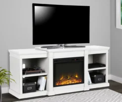 65" Wilton White Electric Fireplace Console -Home Furniture Store 810464999 1