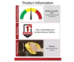 47" Grandcastle Rustic Gray Electric Fireplace Console -Home Furniture Store 810465006 5