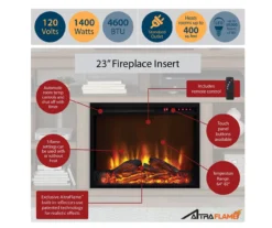 59" Century Lane Rustic Brown Electric Fireplace Console -Home Furniture Store 810465020 4