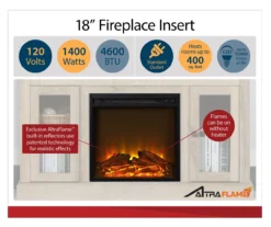 59" Roxbury Black Electric Fireplace Console -Home Furniture Store 810465038 4