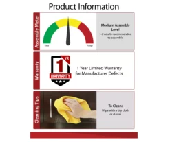 59" Roxbury Black Electric Fireplace Console -Home Furniture Store 810465038 6