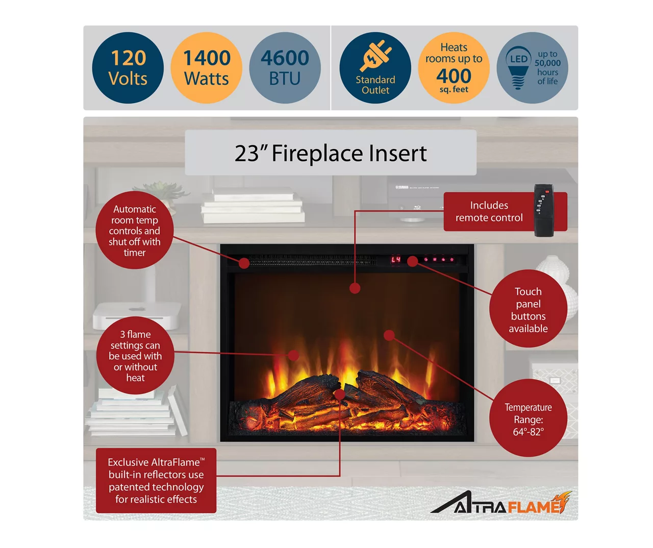 47" Flaxton Espresso Corner Electric Fireplace Console 47" Flaxton Espresso Corner Electric Fireplace Console -Home Furniture Store 810465039 6