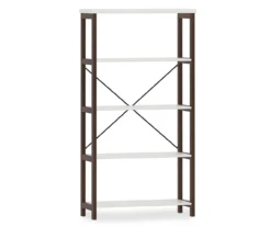 Farmhouse 5-Tier Bookshelf 4 Farmhouse 5-Tier Bookshelf -Home Furniture Store 810465179 3