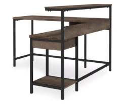 Arlenbry Gray L-Shaped Corner Desk -Home Furniture Store 810485152 2