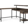 Arlenbry Gray L-Shaped Corner Desk 1 Arlenbry Gray L-Shaped Corner Desk -Home Furniture Store 810485152 3