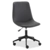 Black Faux Leather Swivel Office Chair 1 Black Faux Leather Swivel Office Chair -Home Furniture Store 810491963 2