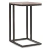 Brown & Black Metal C Side Table 2 Brown & Black Metal C Side Table -Home Furniture Store 810499784 2