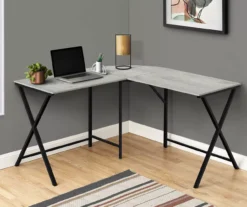 Monarch X Leg L-Shaped Corner Desk 14 Monarch X Leg L-Shaped Corner Desk -Home Furniture Store 810502797 1