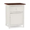 Walnut & White Nightstand -Home Furniture Store 810504788 1