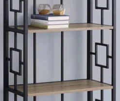 Dark Taupe Square 4-Shelf Open Bookcase -Home Furniture Store 810512901 4