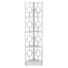 White Square 4-Shelf Corner Bookcase -Home Furniture Store 810512902 2