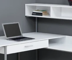 Monarch L-Shaped Corner Desk With Hutch -Home Furniture Store 810512935 4