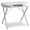 Silver & White Writing Desk -Home Furniture Store 810512942 2