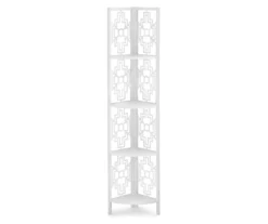 Monarch Geometric 4-Shelf Corner Bookcase -Home Furniture Store 810512945 2