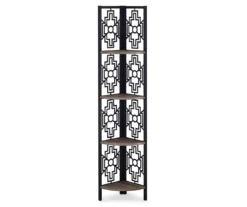 Monarch Geometric 4-Shelf Corner Bookcase -Home Furniture Store 810512947 2