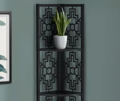 Monarch Geometric 4-Shelf Corner Bookcase -Home Furniture Store 810512948 4