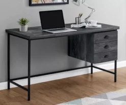 Monarch Reclaimed 3-Drawer Computer Desk 6 Monarch Reclaimed 3-Drawer Computer Desk -Home Furniture Store 810512955 1