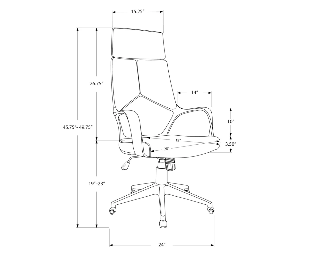 White & Gray Executive Office Chair White & Gray Executive Office Chair -Home Furniture Store 810512972 11