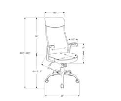 Black Multi-Position Office Chair 12 Black Multi-Position Office Chair -Home Furniture Store 810512973 11
