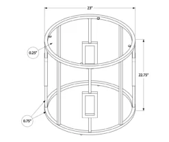 Silver Greek Key End Table -Home Furniture Store 810512997 3