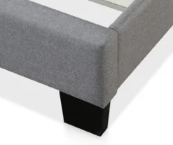 Gray Upholstered Shelter Wingback Queen Bed -Home Furniture Store 810513491 10