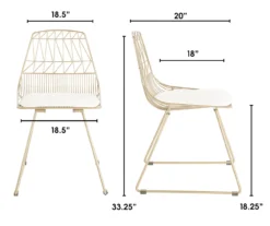 Vivi Metal Dining Chairs, 2-Pack -Home Furniture Store 810513496 6