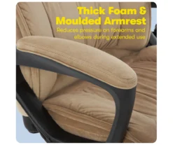 Hannah Beige Microfiber Office Chair -Home Furniture Store 810513511 A0 7 1