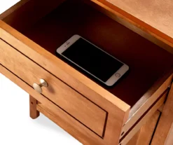 Alcott Light Brown Side Table With Drawer -Home Furniture Store 810513518 6