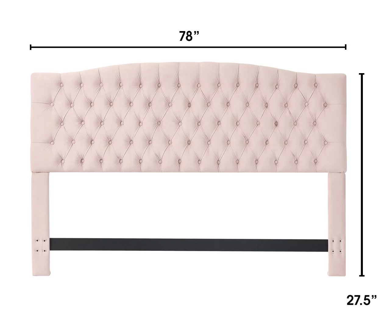 French Blush Pink Celeste Upholstered King Headboard French Blush Pink Celeste Upholstered King Headboard -Home Furniture Store 810513528 3