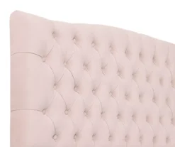 French Blush Pink Celeste Upholstered King Headboard 4 French Blush Pink Celeste Upholstered King Headboard -Home Furniture Store 810513528 4