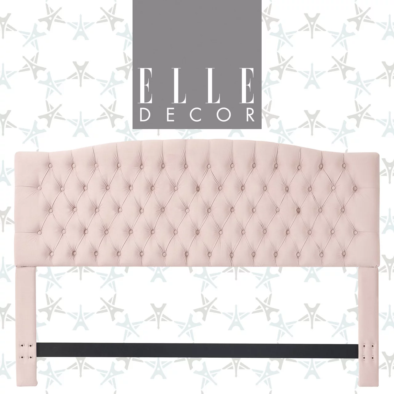 French Blush Pink Celeste Upholstered King Headboard French Blush Pink Celeste Upholstered King Headboard -Home Furniture Store 810513528