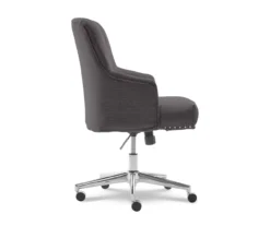 Leighton Dark Gray Memory Foam Fabric Office Chair -Home Furniture Store 810513537 10