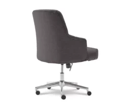 Leighton Dark Gray Memory Foam Fabric Office Chair -Home Furniture Store 810513537 11