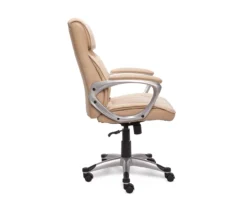Fawn Tan Linen Executive Office Chair -Home Furniture Store 810513549 5