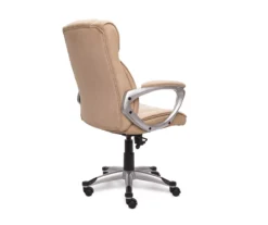 Fawn Tan Linen Executive Office Chair -Home Furniture Store 810513549 6