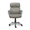 Glacial Gray Linen Executive Office Chair 1 Glacial Gray Linen Executive Office Chair -Home Furniture Store 810513550 4